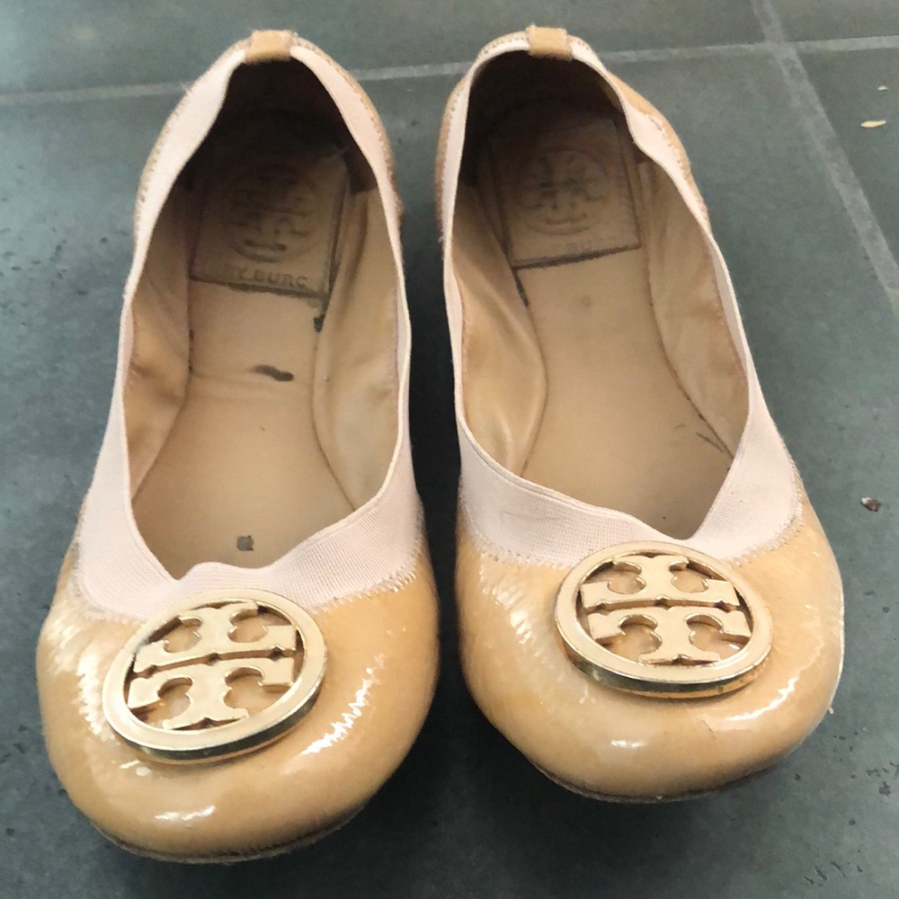 Tory Burch Tan Ballet Flats Size 6